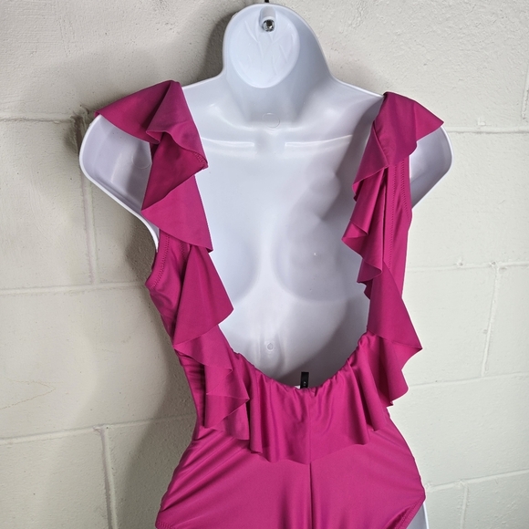 J Crew Ruffle Scoop One Piece BF169 Swimsuit - Picture 8 of 12